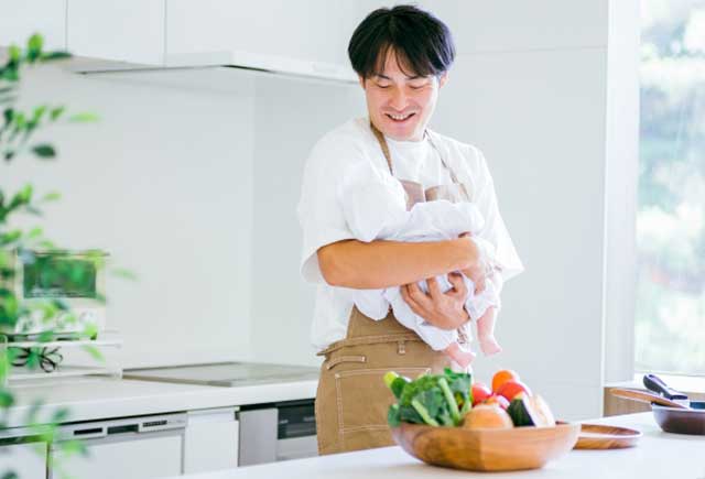 男性の育休取得推進
